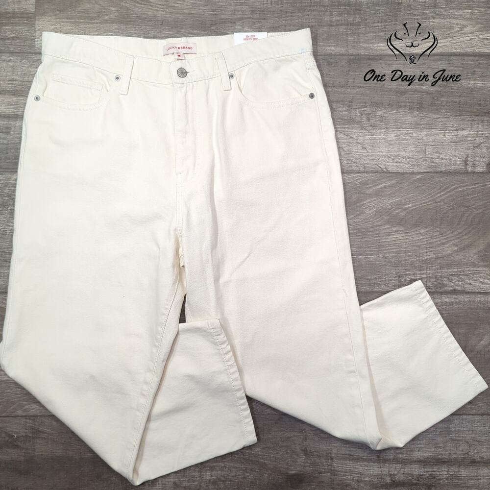 Lucky Brand 90s Loose High Rise Crop Jeans Size 14